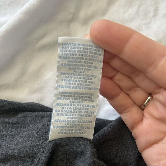 Boden Emma Dress A-Line Soft Knit Twist Front Knot Detail Gray Size 8L - Picture 10 of 13